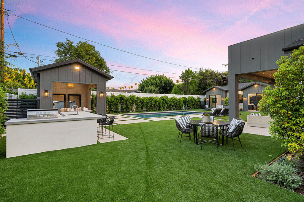 backyard grass install