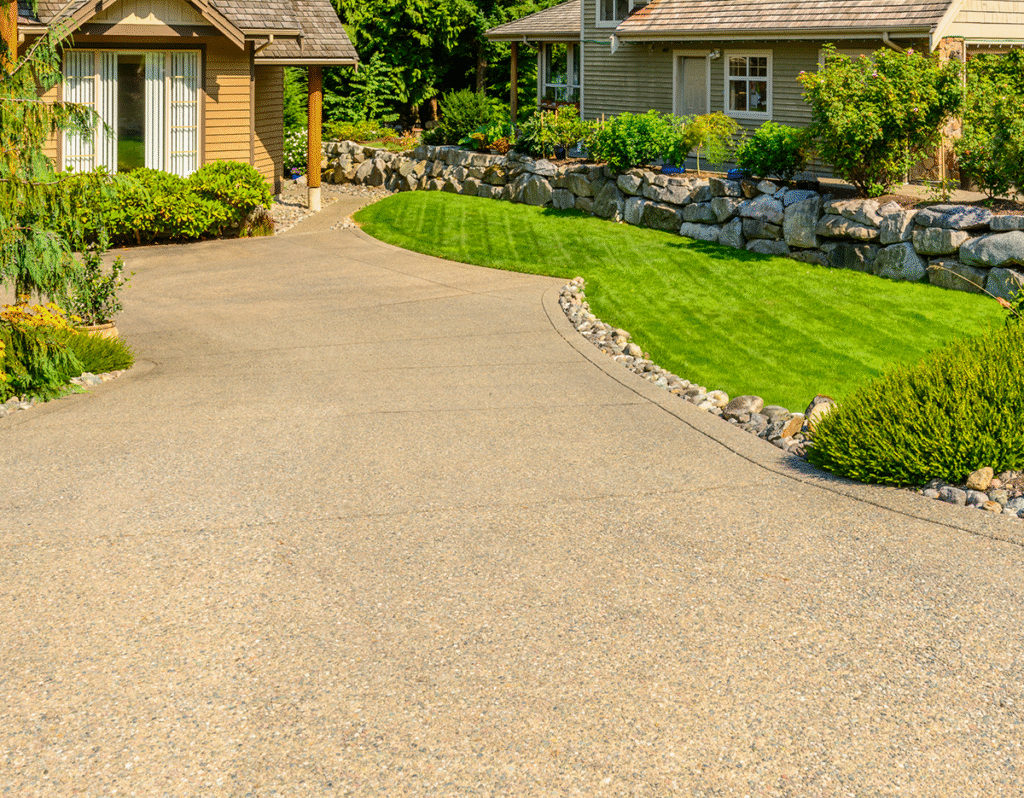 concrete driveway